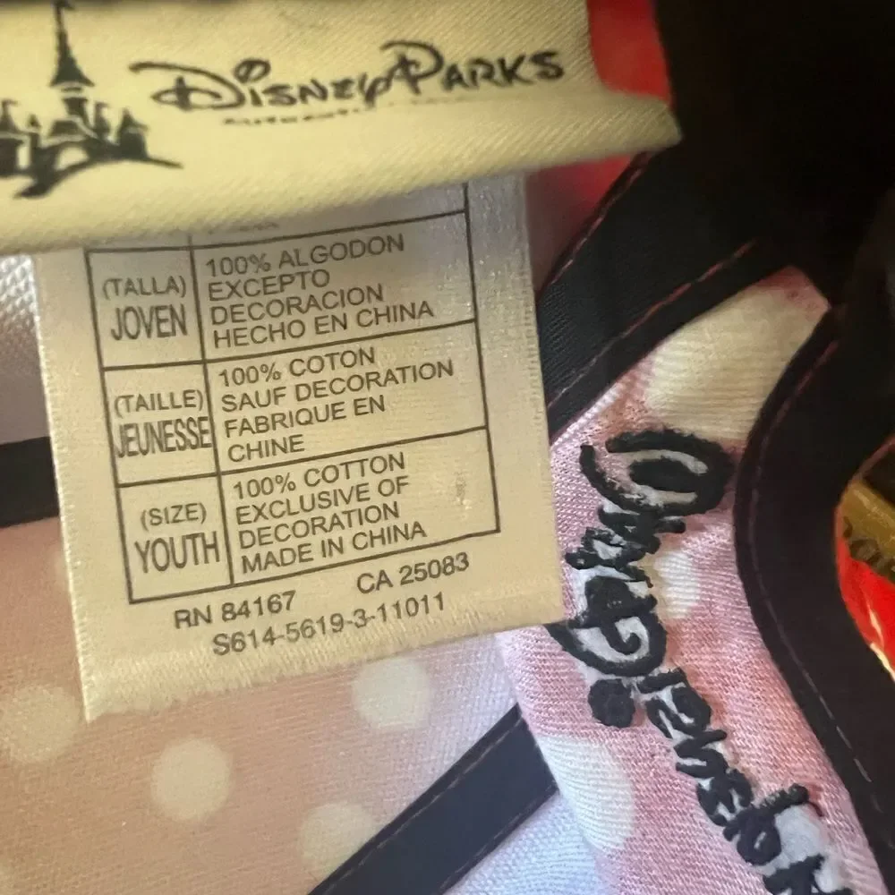 Disney Parks Minnie  Mouse Polka Dot Hat. Walt Disney World.  Youth size.